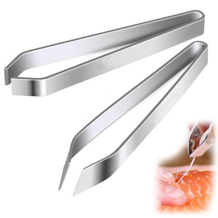 Fisketang Professionel Rustfrit Stål Køkken Fiskebenfjerner Tang Rustfrit Benfjerner Tang til Kok 2stkD-2