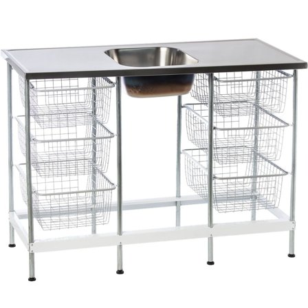 Nimo TB 1200 O Vaskebenk hvit, midten, Vaskerom