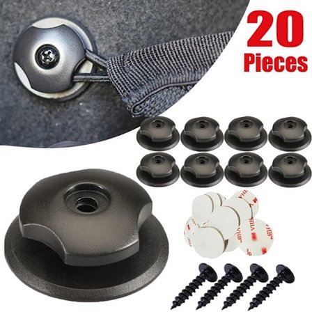 Krog til bagagerumsorganisering, bagmonteret lastnet, bagagenetsfastgørelse, modificeret bilfastgørelseskrog med skrueklæbebåndssæt