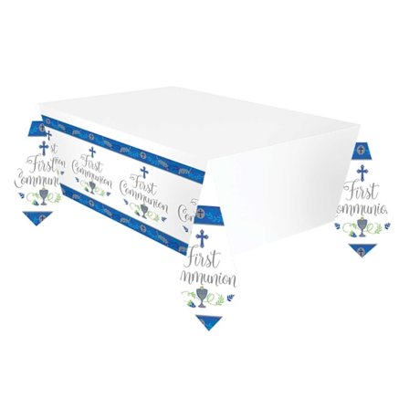 Amscan Plast Tryckt Första Kommunionfest Bordsduk O