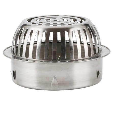 Ruostumattomasta teräksestä valmistettu kupera lattiakaivo, parvekkeen putki 110 (201) 1 dra