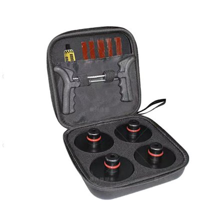 Gummi Blokke til Donkraft - 4-pak med Reparationssæt