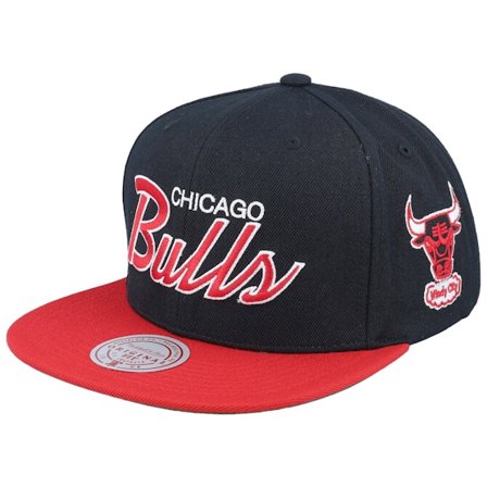Mitchell & Ness - NBA Black snapback Czapka Z Daszkiem - Chicago Bulls Team Script 2.0 Hwc Black/Red Snapback @ Hatstore