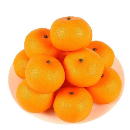 10 stycken Simulering Naturtrogen Orange Fake Fruit Household Kitc