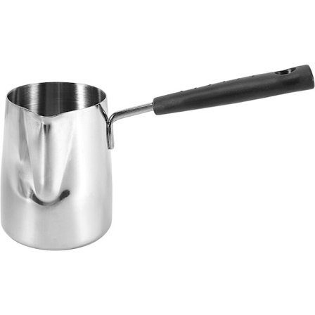 Rostfritt stål smör- och kaffevärmare, turkisk kaffebryggare, minismör smält och mjölkkanna med hällpip - (350ML)