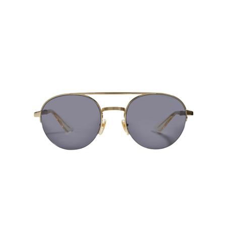 Gucci SunBril in Black Metal , Zwart , Heren , Maat: ONE Size Zonnebrillen