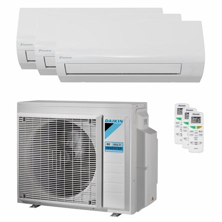 Condizionatore Daikin Sensira Multi trial split 12000+12000+12000 BTU inverter A++ wifi unità esterna 6.8 kW