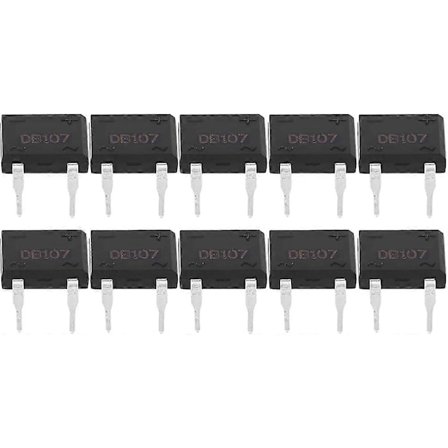 Industriel Bro Ensretter, DB107 Bro Ensretter til Husholdningsapparater Industrielt Elektronisk Kredsløb 1A 1000V (10 stk)