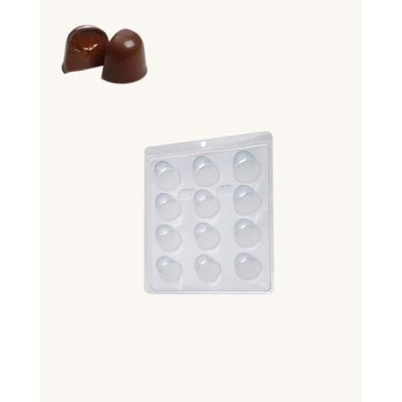 Bwb Simple Mold - Cereja Lisa 04 - Pralinform Chokladform Transparent