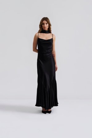 Malina - Poppy maxi dress - S - Black
