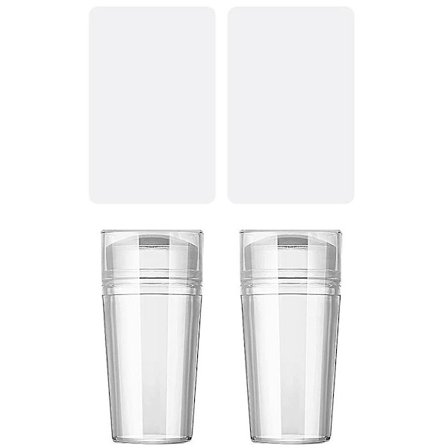 Nagelkonststämpel, silikonklar nagelstämpelgelé med skrapa, transparent synlig kropp, ingen felplacering för DIY-nageldekor