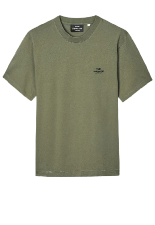Mads Nørgaard Cotton Jersey Frode Logo Tee FAV T-shirts Herr Grön L
