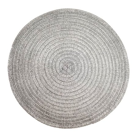 Runde dekkebrikker Bordmatte SØLV