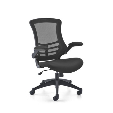 Colourful mesh office chair NEWQUAY, black