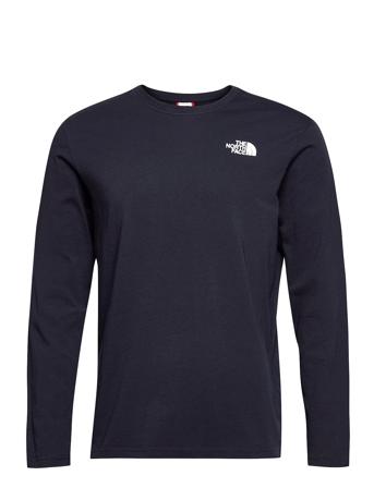 M L/S Red Box Tee - Eu T-shirts Long-sleeved Blå The North Face*Betinget Tilbud