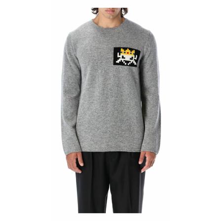 Comme des Garçons Strik Fjn006051W Grå, Herre Strik