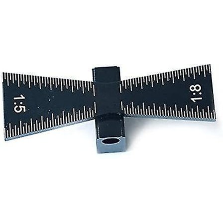 Dovetail-merke, merkemåler i aluminium