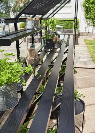 Halls F03849 Växthusbord till Qube 816, 8 sektioner, Växthus & orangerier