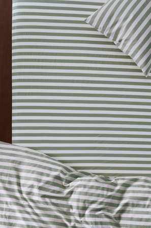 Jotex - Stretchlaken Grønn/hvit - KAYO - Kjøp Dra-på-laken hos Jotex