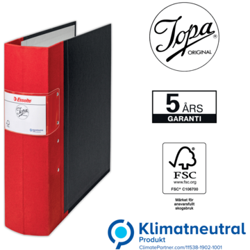 Gaffelperm Jopa A4 80mm Rød