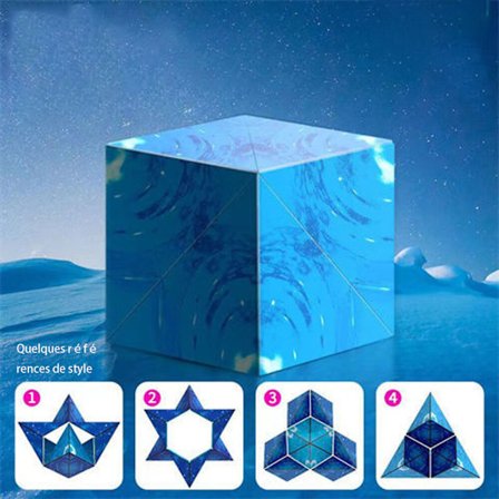 One Piece Tredimensjonalt Magnetisk Rubiks kube (Starry Sky Bl