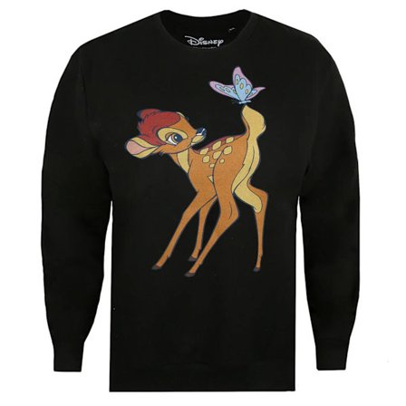 Bambi Dam/Dam Butterfly Sweatshirt M Svart
