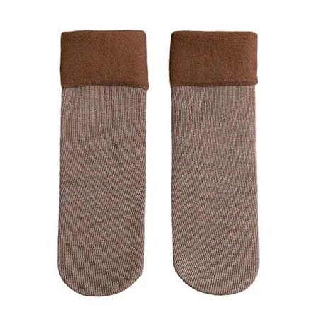 Vinter Termiske Snestrømper Varme Vinter Skistrømper Tykke Isolerede Strømper Isolerede til Ekstremt Koldt Vejr Brun