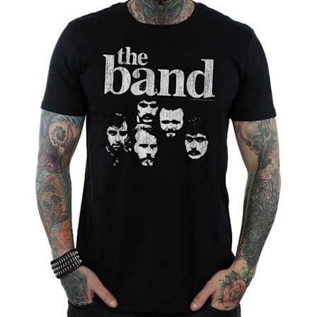 The Band Unisex Adult Heads Bomull T-shirt L Svart