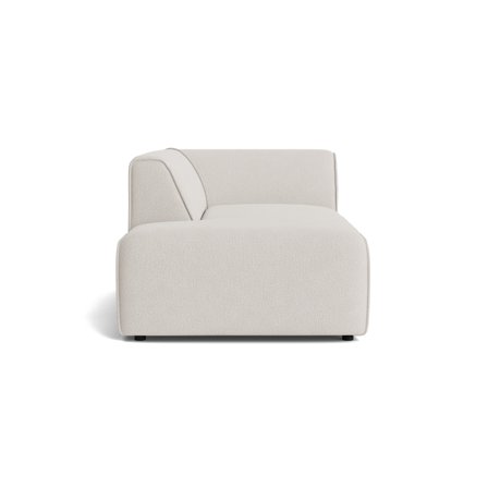 Porto Chaiselong Venstrevendt Sneak Råhvid 101x164x70cm - Trendy Sofa til Afslapning, Modulopbygget Design & Optimal Komfort