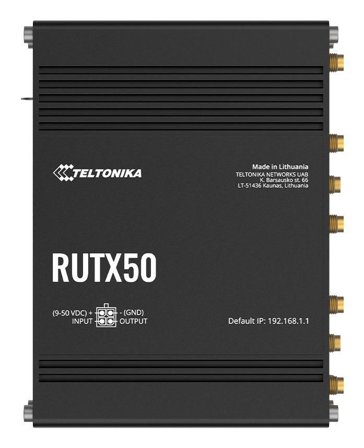 TELTONIKA RUTX50 5G-ruter eSIM 1x5G, 2 SIM, WiFi, GPS/GNSS, eSIM