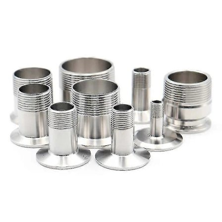 1/4 1/2 3/4 1 Dn15 Dn20 Dn25 Dn32 Dn40 Bspt Hankontakt Sanitær Ss304 Rustfritt Stål Rørfittings Tri Clamp Adapter Hjemmebrygging