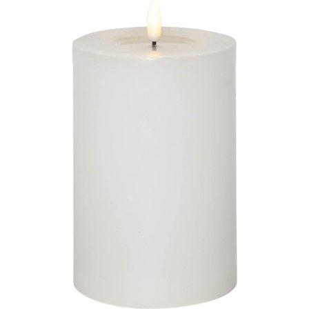 Star Trading - LED-lys LED Blockljus Flamme Flow 17,5 Hvit