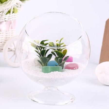 Unik Dekor Hydroponisk Akvarium Glasvas Tank Behållare