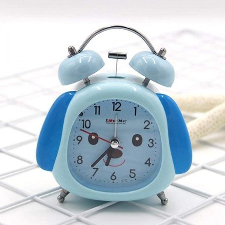 Digitalt bordur, børneur, bordur med lys, stuegave, boligindretning, børneværelse, soveværelse, kontor, blå