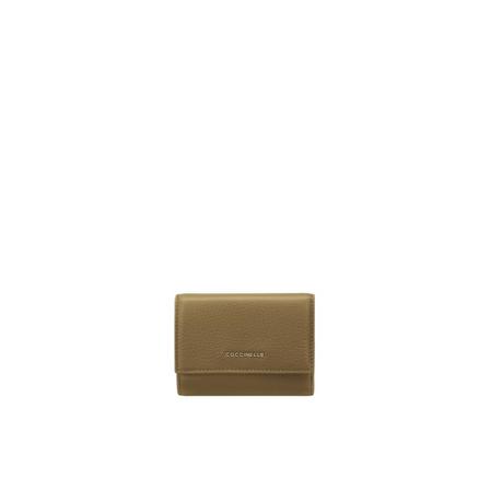 Coccinelle, Metallic Soft Wallet Zielony, Kobieta, Rozmiar: ONE Size