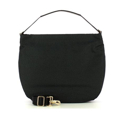 Borbonese, Shoulder Bags Zwart, Dames, Maat:ONE Size,stof