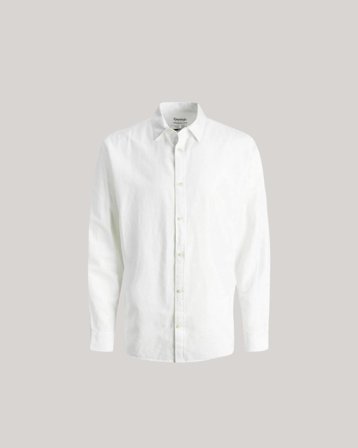 Jack & Jones LINEN BLEND SHIRT Hvid Skjorter Dreng - Kids Brand Store