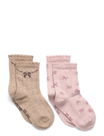 Minymo | Socks W. Lettuce Edge (2-Pack) | 15 8