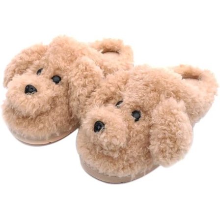 Cute Animal Slippers for Women, Warm Memory Foam Winter Slippers, Soft Fleece Plush Indoor Outdoor 42-43