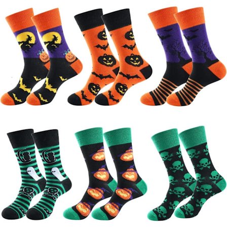 Kompressionsstrumpor Halloween 6-pack