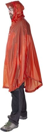 Exped Bike + Hike Poncho UL sadeviitta, Dark Lava