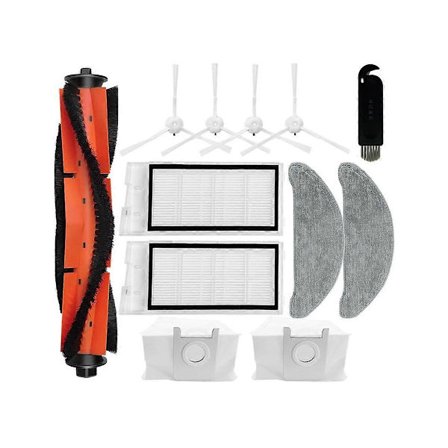 För Eve Plus SDJ01RM Robotdammsugare Reservdelar Tillbehör Huvudsidoborste Hepa Filter Moppduk Dammpåse