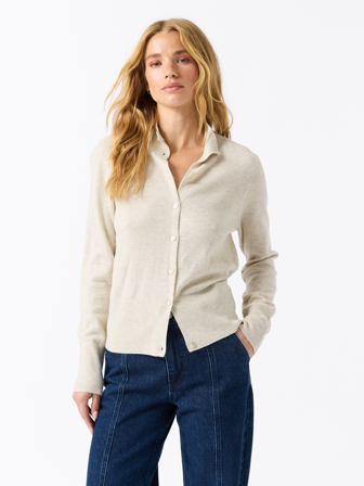 Jean Paul Femme - Manel cardigan - Dame - Grå - Gensere & Cardigans - M