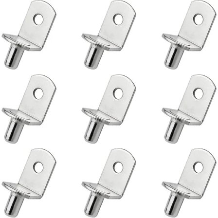 25 stk. Hyldebærere Metal Hyldebærere Hyldestøtter L-formede Støtter til Træ eller Glas Skab Bogreol{HH}