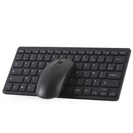 TD trådlös tangentbord och mus Combo Vit Kompakt tangentbord och mus för bärbara och stationära datorer