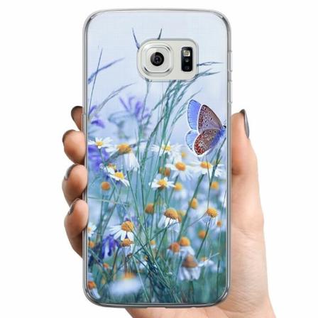 Samsung Galaxy S6 Edge Tpu Mobilskal Blommor