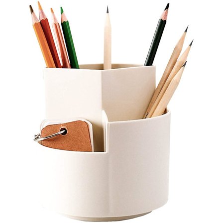 Roterande Pennhållare Med 3 Fack Skrivbordsorganisatör GHL