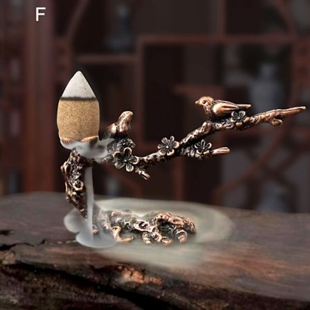 Liten røkelseovn Ornament Creative Happy Plum Branch Brakett