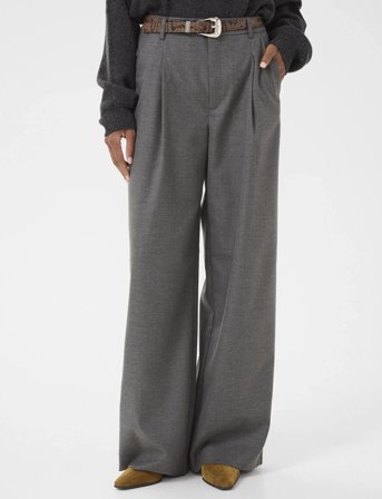 Gestuz Gzpaula Mw Wide Pants Noos - Grey - 36