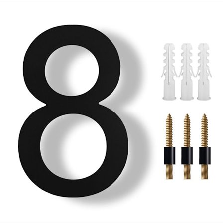 8" kelluva talonumero moderni talonumero 8 8